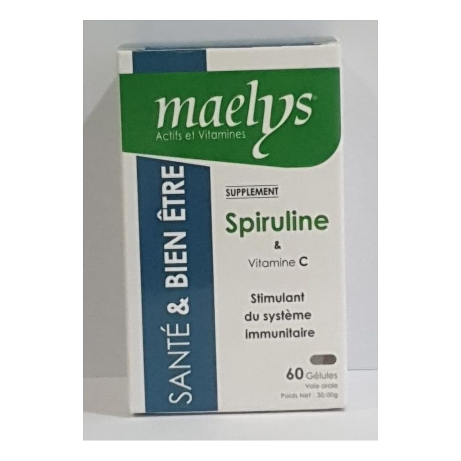 MAELYS SPIRULINE ET VITAMINE C 60 GELULES