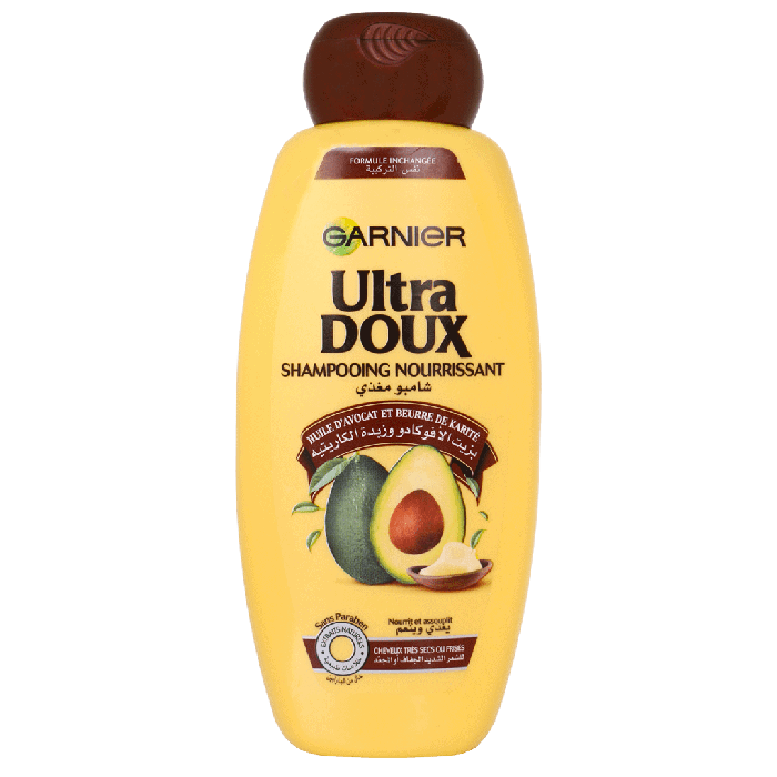 ULTRA DOUX - SHAMPOOING À L'HUILE D'AVOCAT ET BEURRE DE KARITÉ - 400ML