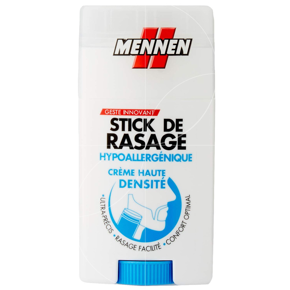 MENNEN - STICK À RASER 2 EN 1 - PEAUX SENSIBLES - HYPOLLERGENIQUE 50ML