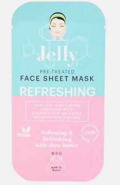 Jelly masque facial en tissue a la gelée beurre de karité
