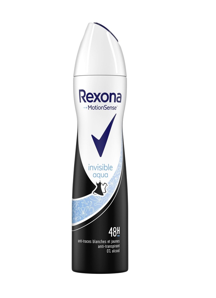 REXONA MOTIONSENSE DÉODORANT SPRAY ANTI-TRANSPIRANT INVISIBLE AQUA - FEMME - 200ML