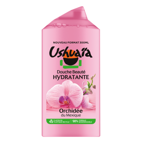 USHUAÏA – GEL DOUCHE HYDRATANT À L’ORCHIDÉE DU MEXIQUE – 300ML