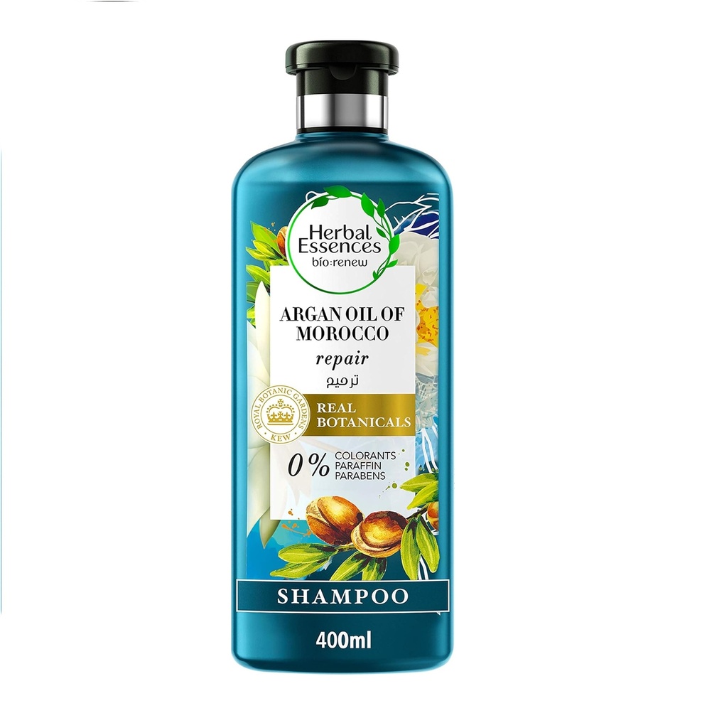 HERBAL ESSENCES BIO RENEW REPAIR ARGAN OIL OF MOROCCO SHAMPOO 400ML