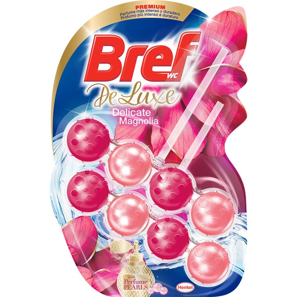 BREF POWER ACTIVE DUPLO DELUXE MAGNOLIA TOILET BASKET – 2 X 50 G