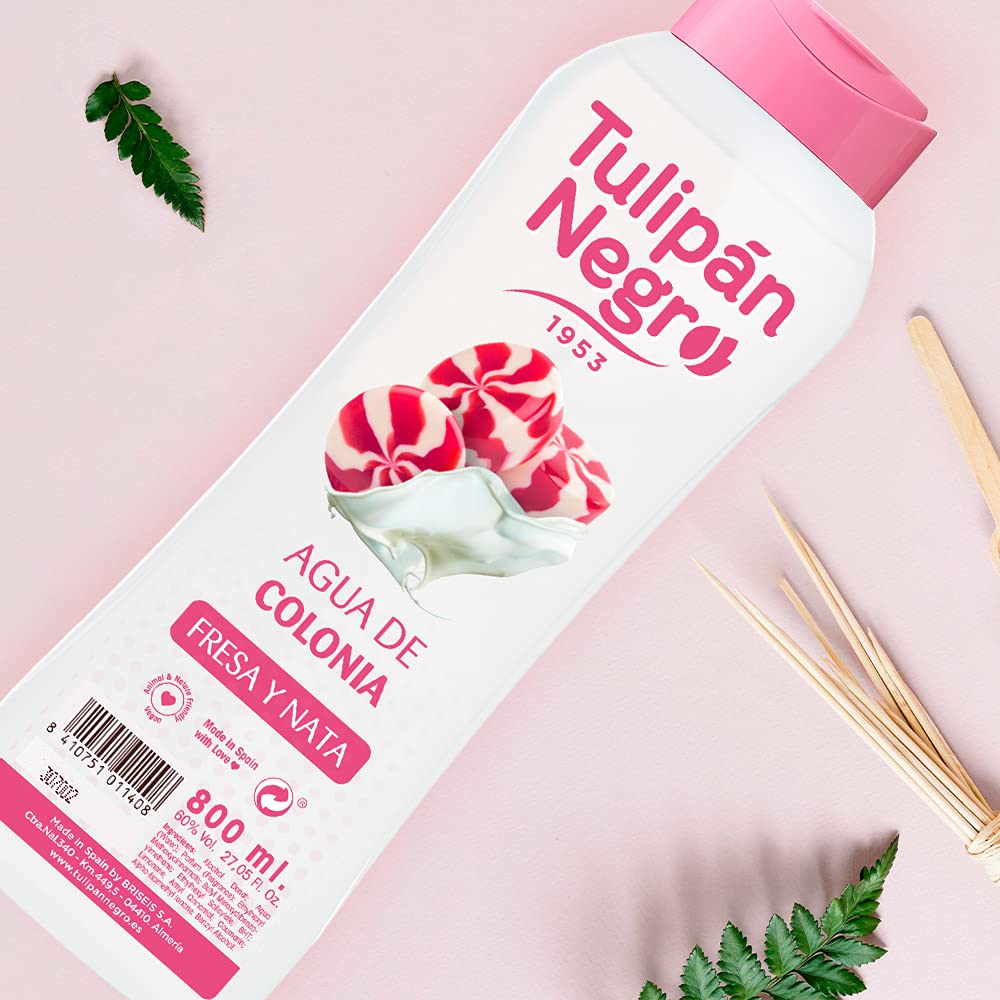 TULIPAN NEGRO EAU DE COLOGNE FRAISE ET CRÈME 800 ML