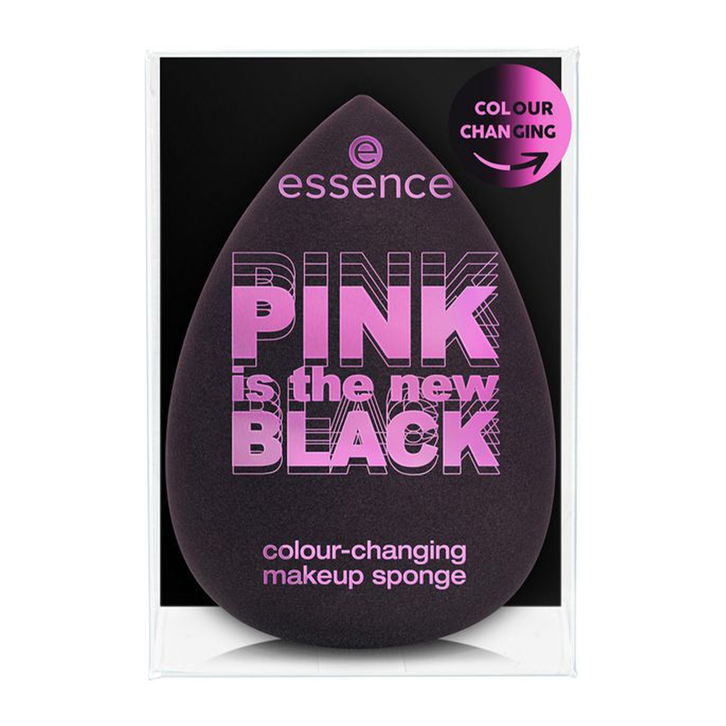 ESSENCE PINK  01 EST LA NOUVELLE ÉPONGE DE MAQUILLAGE NOIRE QUI CHANGE DE COULEUR