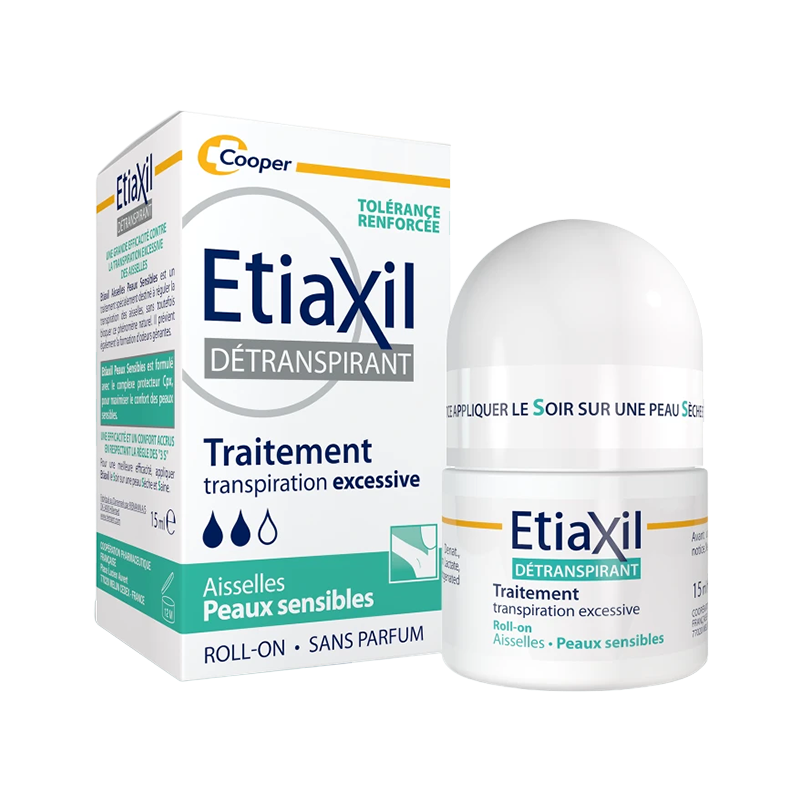 ETIAXIL DETRANSPIRANT AISSELES PEAU SENSIBLE ON ROLLE 15ML