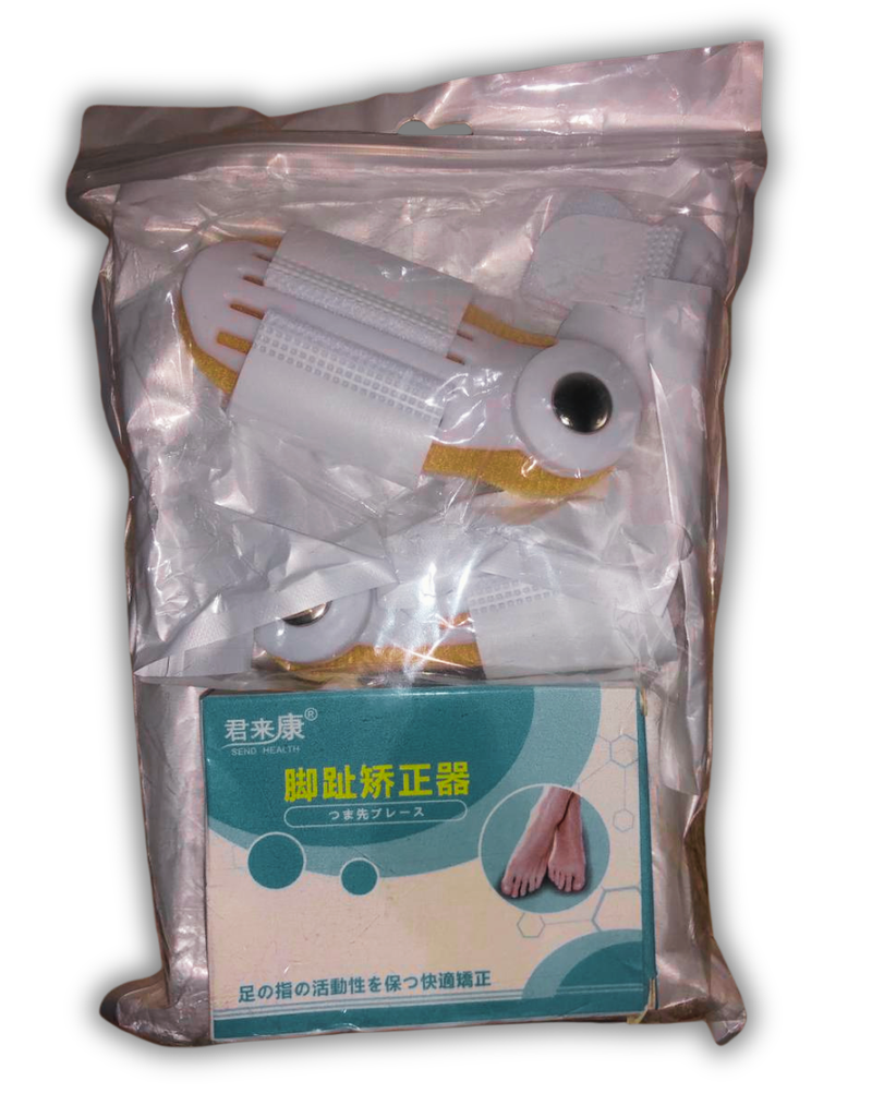 ATTELLE DE CORRECTION D’ORTEILS HALLUS VALGUS X 2 UNITEES + GEL DE CORRECTION X 2 UNITES 