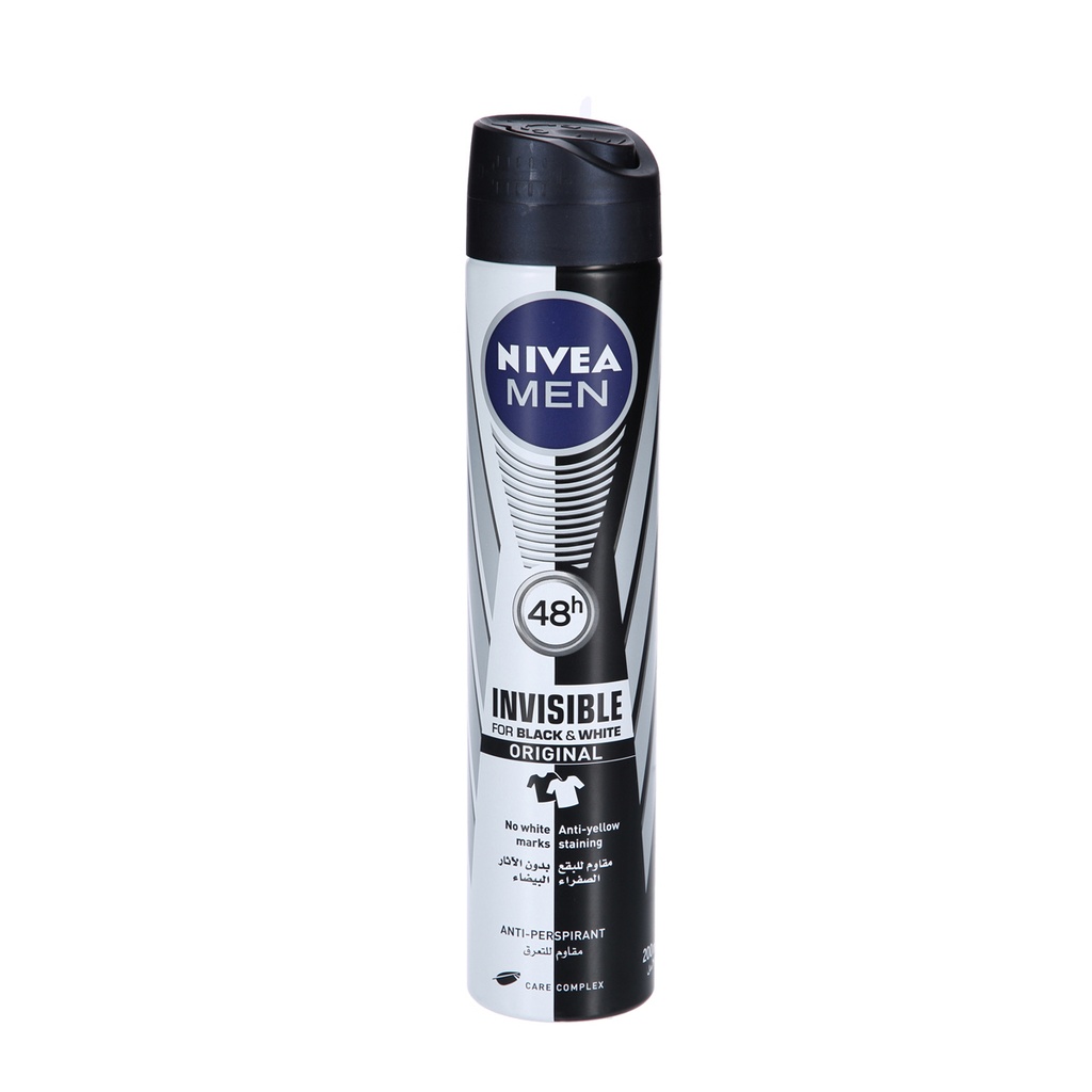 NIVEA MEN BLACK & WHITE - INVISIBLE 5 IN 1 - 48 H - 200 ML