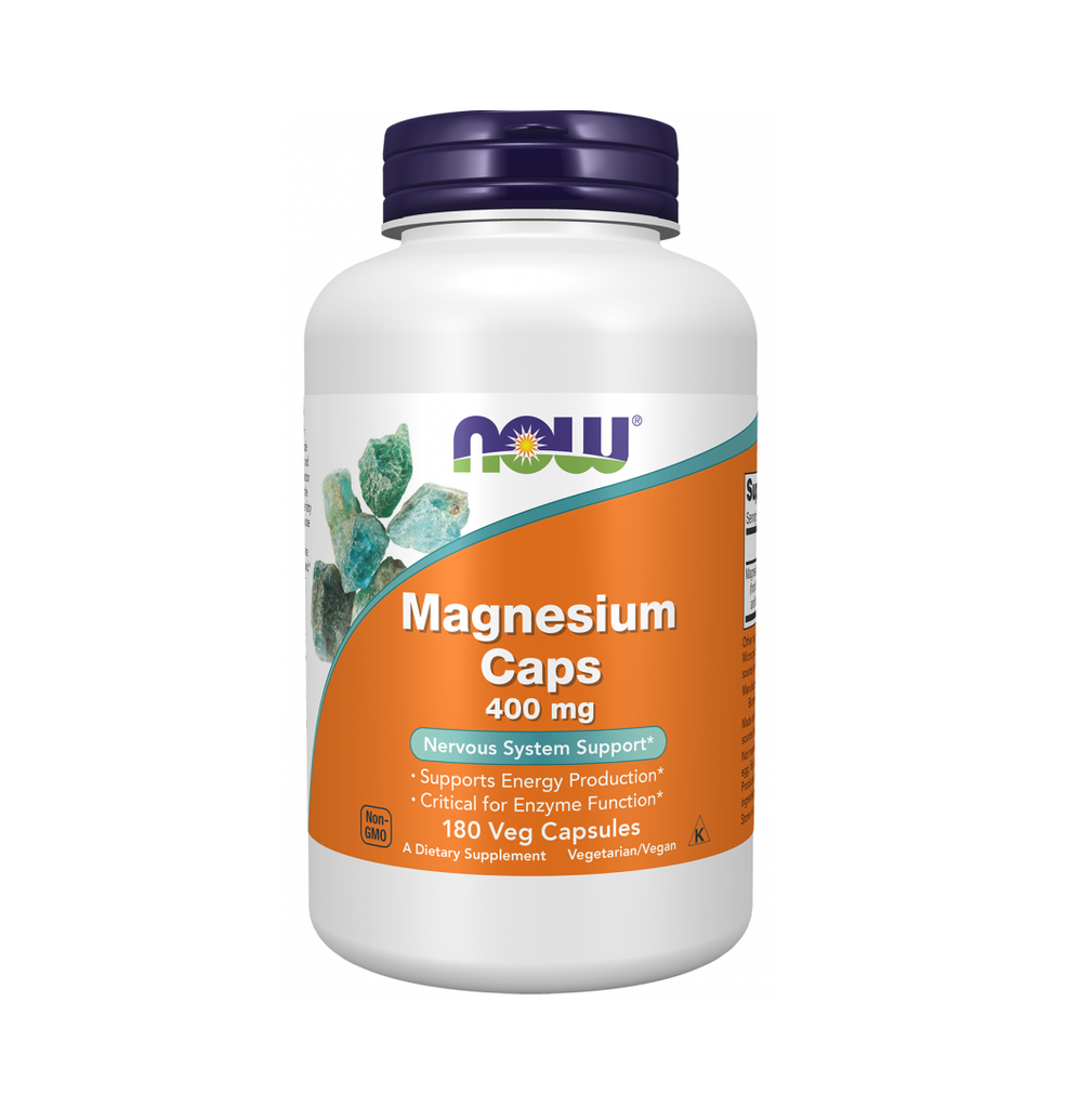 NOW FOODS CAPSULES DE MAGNESIUM 400MG 180 CASULES