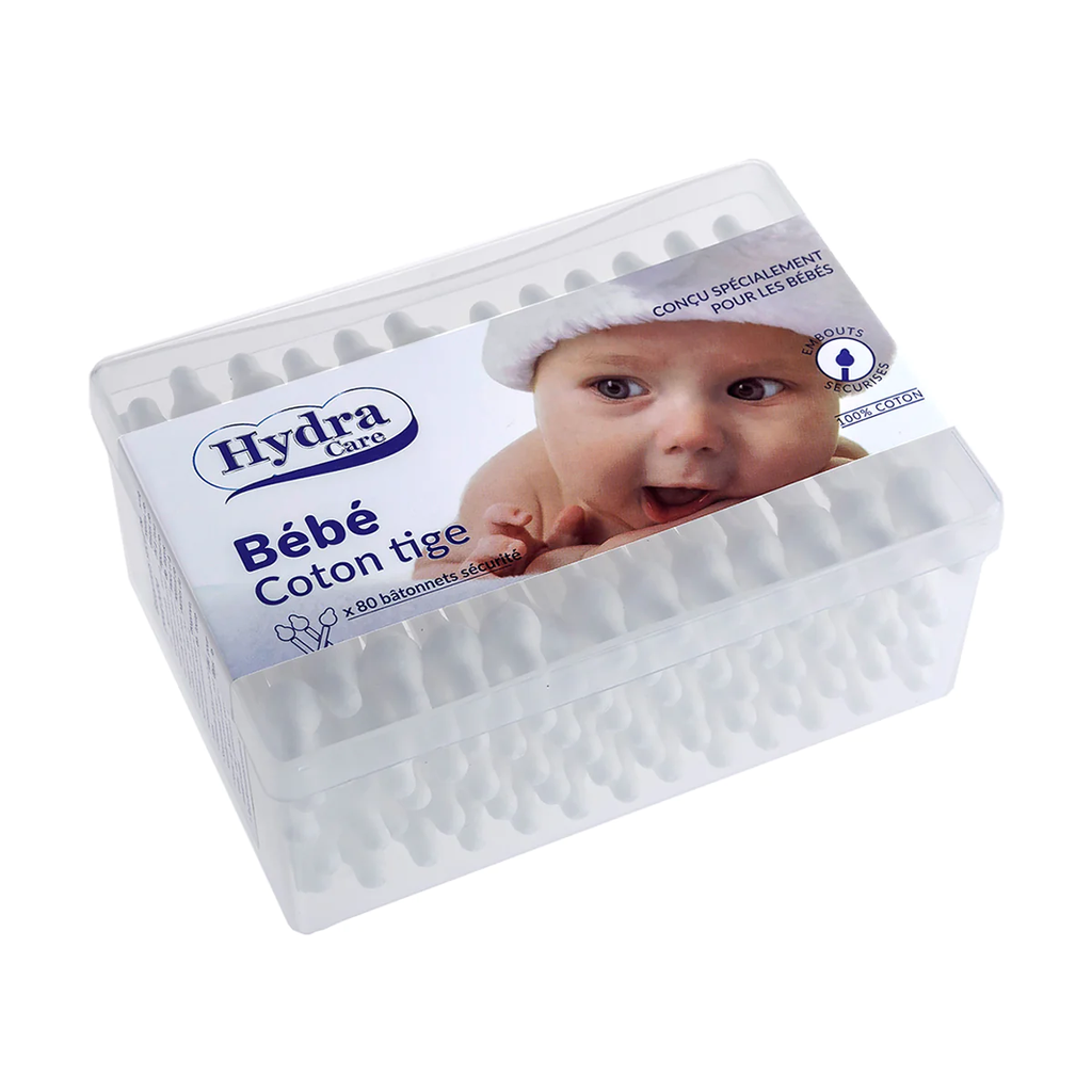 HYDRA CARE COTON TIGES BÉBÉ DE SÉCURITÉ 100 BATONNETS