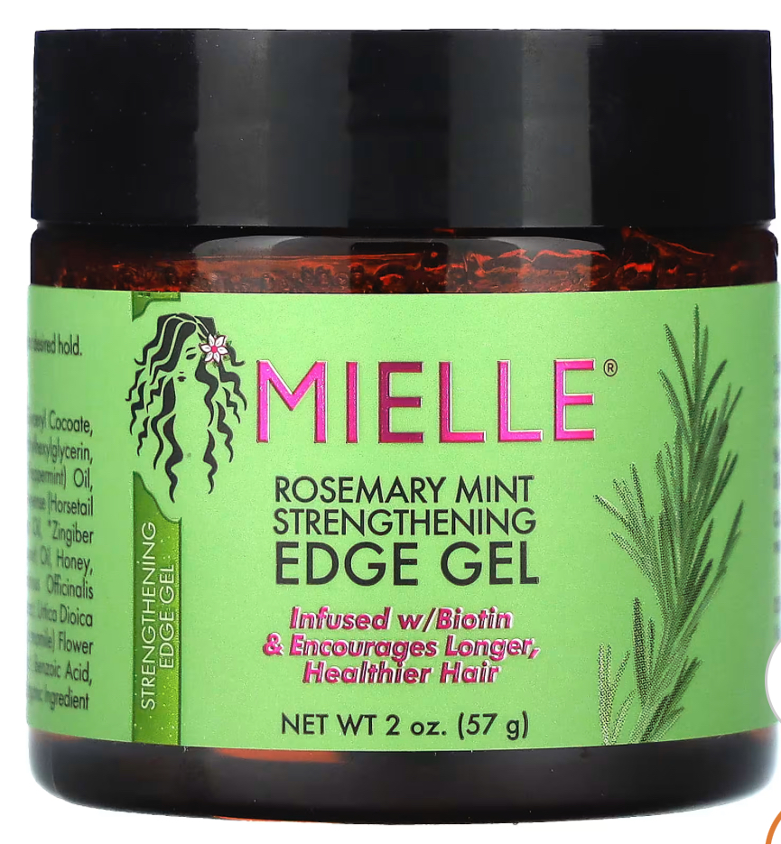 MIELLE ORGANICS Gel coiffant bordures Romarin/Menthe poivrée ROSEMARY MINT 57g (EDGE GEL)