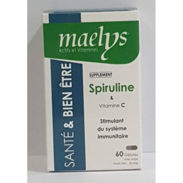 [29912] MAELYS SPIRULINE & VITAMINE C 60 GÉLULES