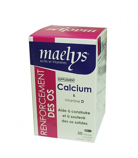 [43583] MAELYS CALCIUM ET VITAMINE D 30 GELULES