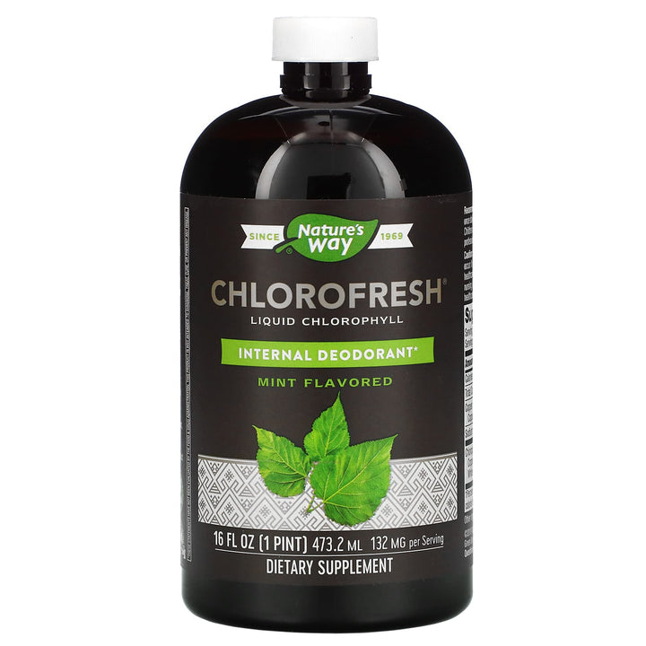 [358008035013] NATURE'S WAY CHLOROFRESH CHLOROPHYLLE LIQUIDE MENTHE 132 MG 473,2 ML