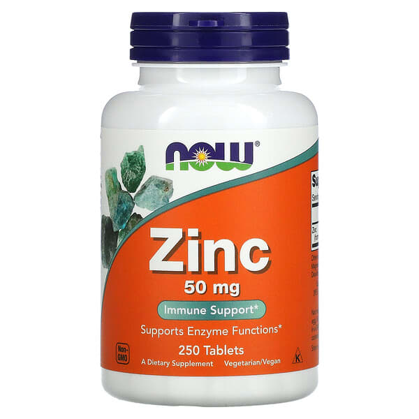 [733739015228] NOW FOOD ZINC 50 MG 250 COMPRIMES  NOW-01522