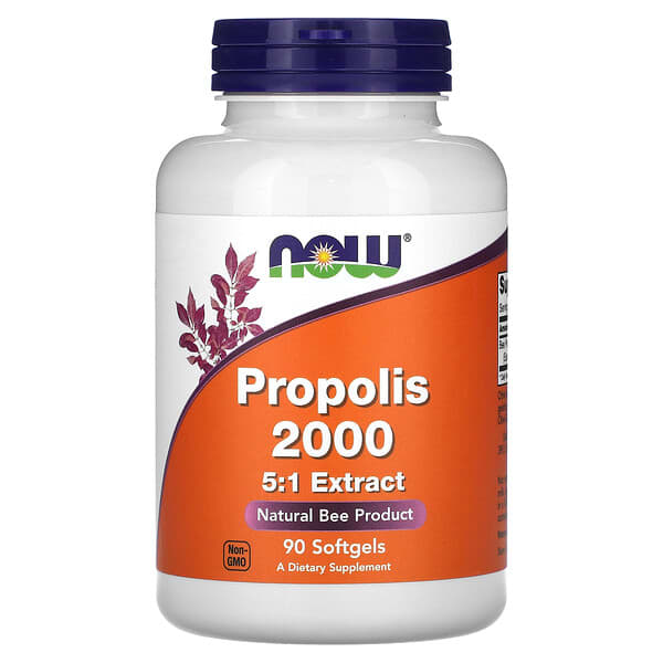 [733739025432] NOW Foods, Propolis 2000, 90 Softgels 