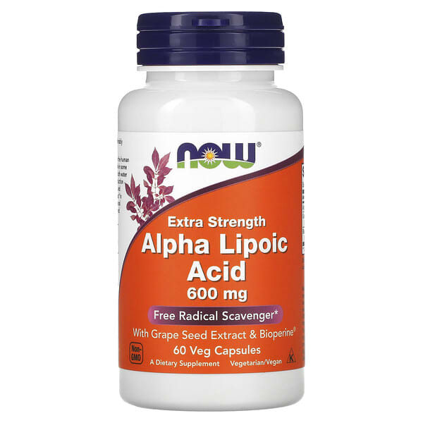 [733739030467] NOW FOODS, ACIDE ALPHA-LIPOÏQUE, EXTRA FORT, 600 MG, 60 GÉLULES VÉGÉTALES 