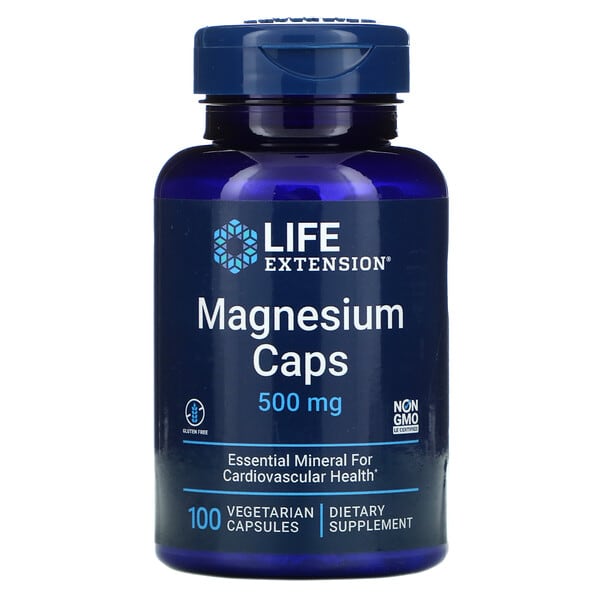 [737870145912] Life Extension, Capsules de magnésium 500 mg 100 capsules