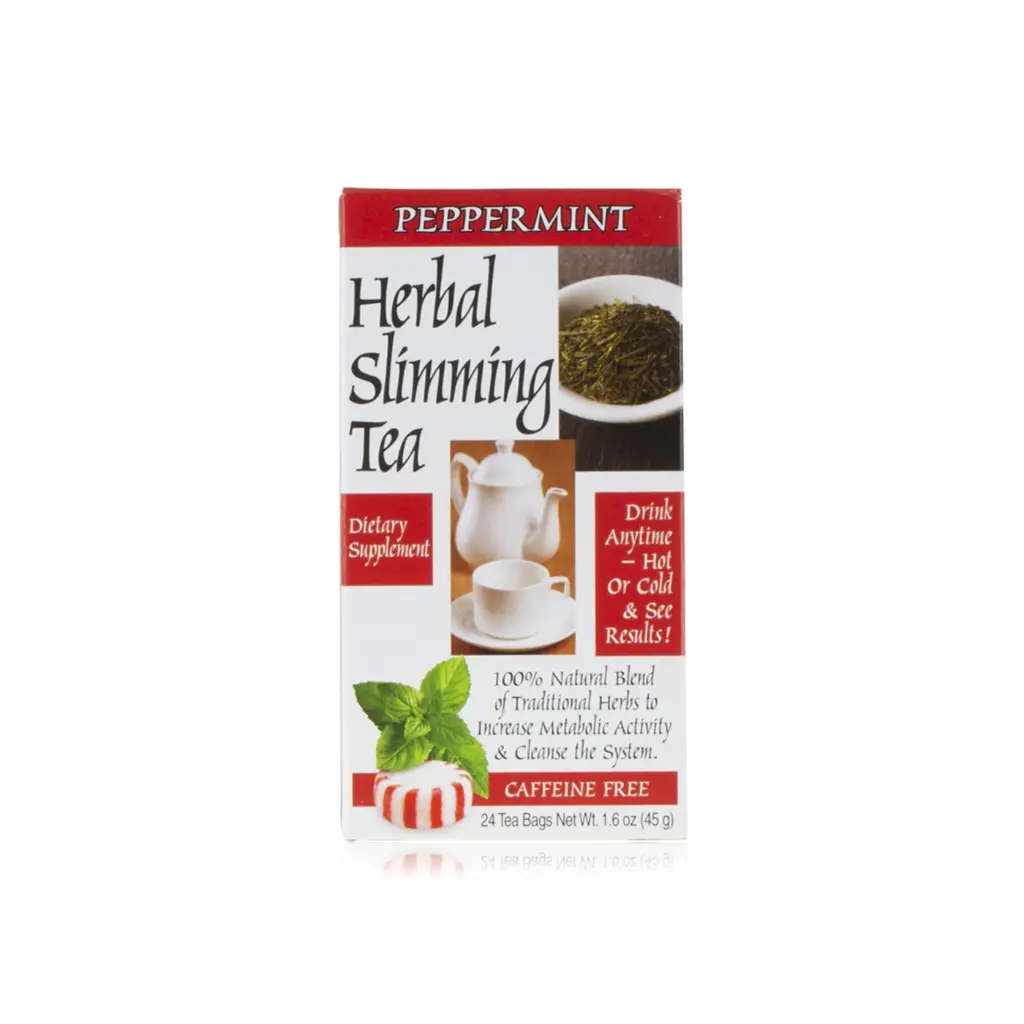 [740985226919] 21ST CENTURY. HERBAL SLIMMING TEA. PEPPERMINT. CAFFEINE FREE. 24 TEA BAGS. 1.7