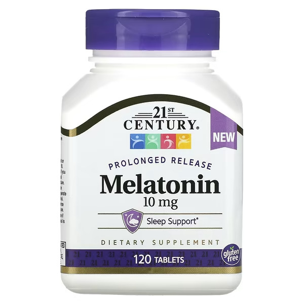 [740985280287] 21ST CENTURY MELATONINE A LIBERATION PROLONGEE 10MG 120 COMPRIMES