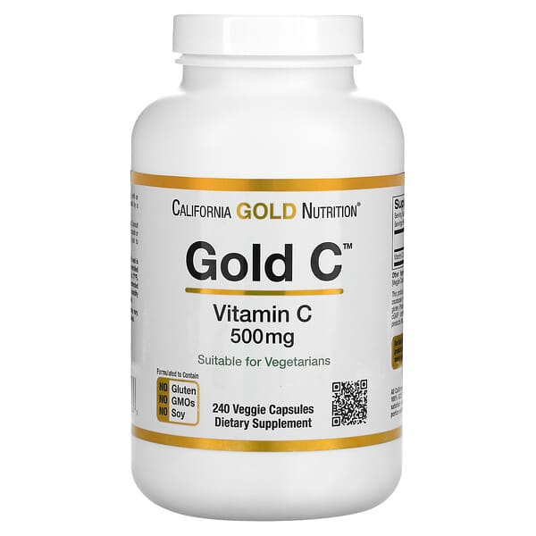 [898220009343] CGN GOLD C VITAMINE C 500 MG 240 CAPS VÉGÉTARIENNES
