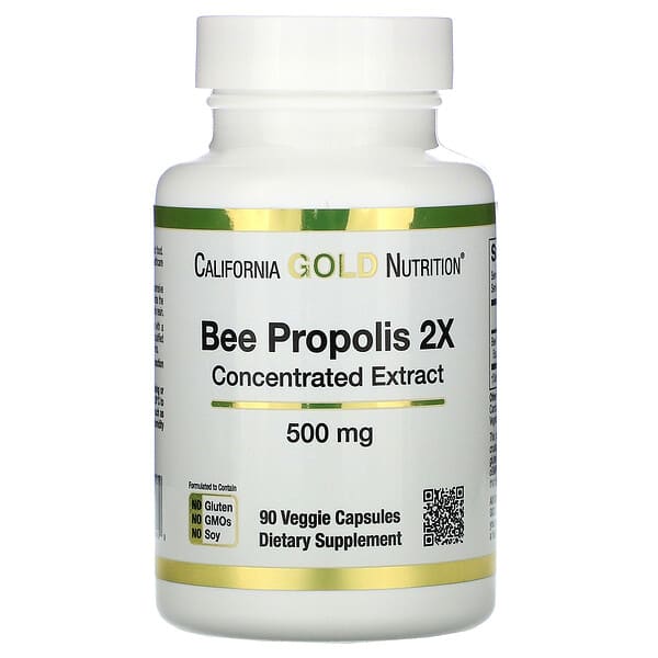 [898220009459] CALIFORNIA GOLD NUTRITION BEE PROPOLIS 2X CONCENTRE 500 MG