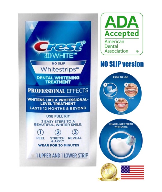 [91818530] CREST 3D WHITESTRIPS LEVEL 18 ( 1 TRAITEMENT DE 45 MINUTES) 2 PCS