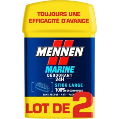 [3058325791308] MENNEN DÉODORANT STICK LARGE MARINE X2 50ML