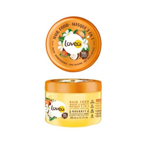 [3506770008224] LOVEA - HAIR FOOD - MASQUE 3 EN 1 - MONOÏ &amp; KARITE 390ML