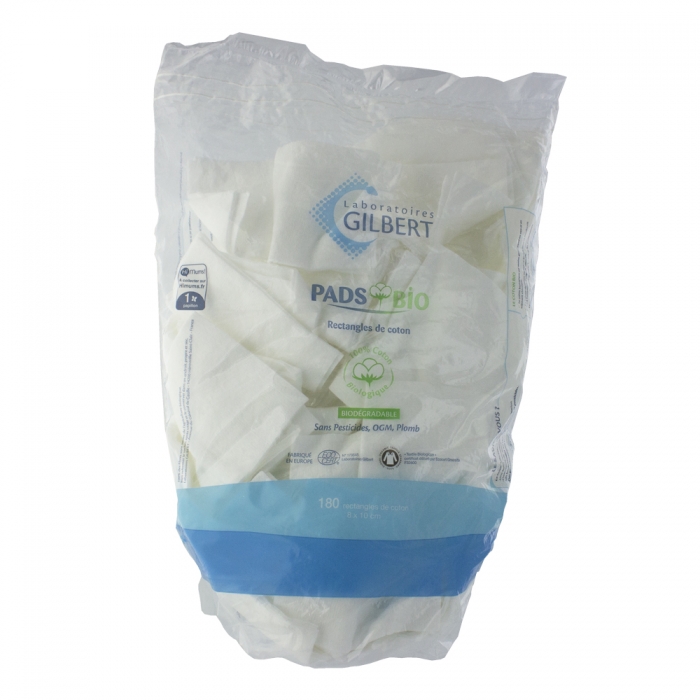 [3518646125935] GILBERT PADS BIO RECTANGLES DE COTON 180