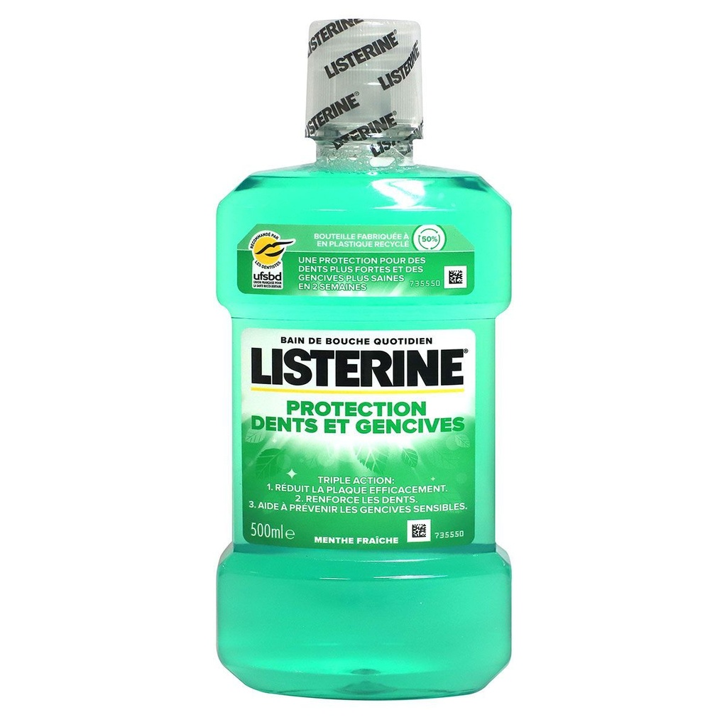 [3574661638768] LISTERINE BAIN DE BOUCHE PROTECTION DENTS ET GENCIVES 500ML