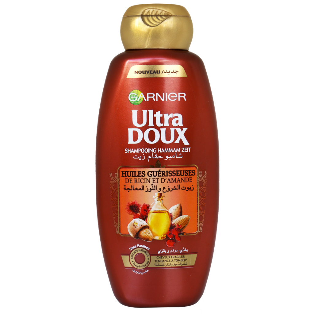 [3610340078941] ULTRA DOUX – SHAMPOOING À L’HUILE DE RICIN ET D’AMANDE – 400ML