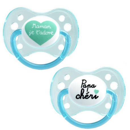 [3700763500119] DODIE SUCETTES ANATOMIQUE 0-6 M DUO MAMAN PAPA CHERI