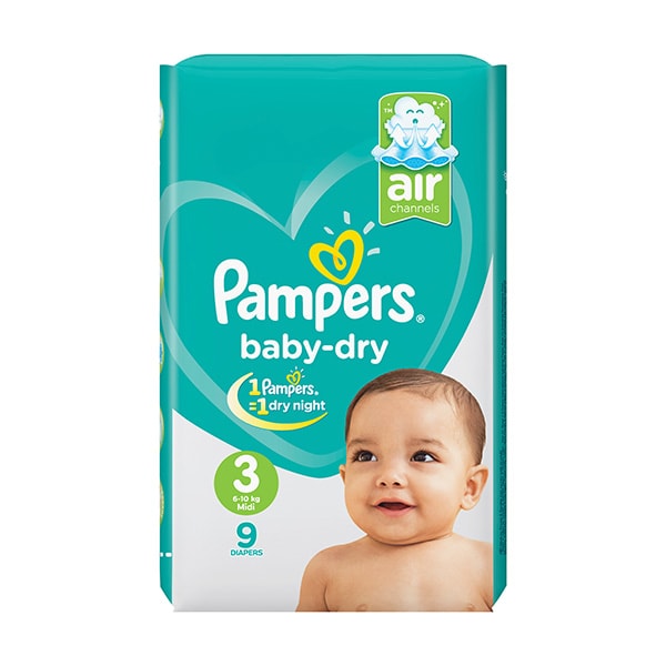 [4015400680512] PAMPERS BABY DRY T3 9U