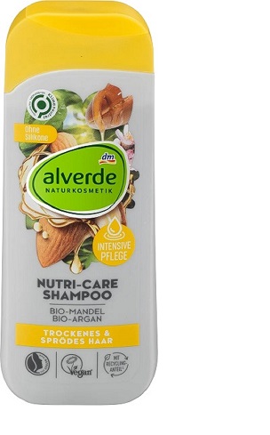 [4058172449291] ALVERDE COSMÉTIQUES NATURELS SHAMPOING NUTRI-CARE AMANDE BIO, ARGAN BIO, 200 ML