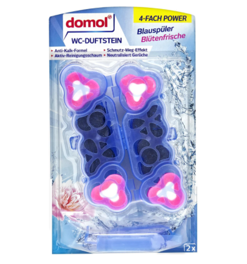 [4305615733807] DOMOL WC CHASSE D EAU FRAICHEUR DES FLEURS 96g