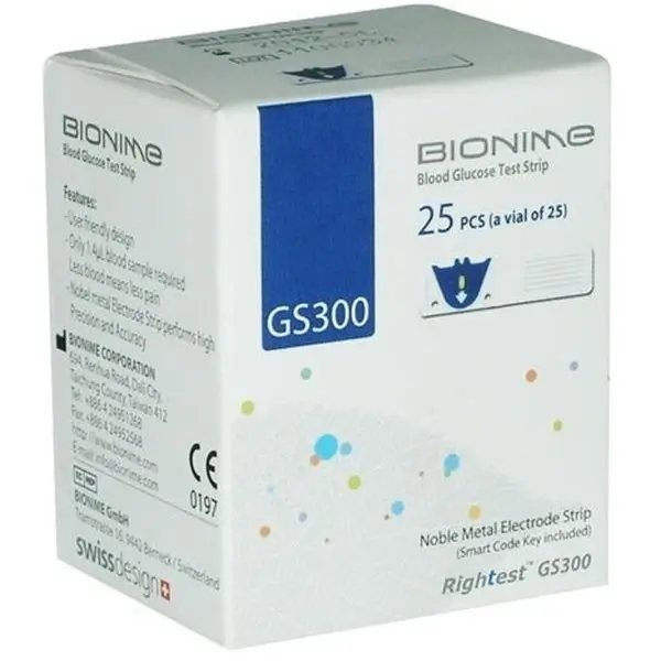 [4710627337996] BIONIME BANDELETTE GS300 BOITE DE 25 TEST