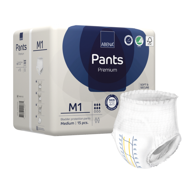 [5713571000861] ABENA ABRIFLEX COUCHE PANTS PREMIUM ADULTE M1 - 15U