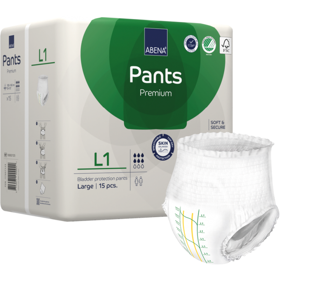 [5713571000922] ABENA ABRI-FLEX COUCHE PANTS ADULTE TAILLE L1 -15U