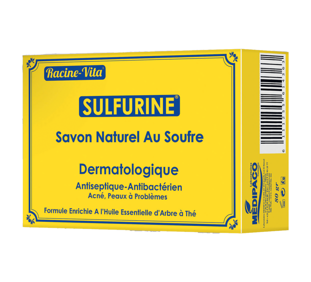 [6111255614363] RACINE VITA SAVON NATUREL AU SOUFRE 80GR