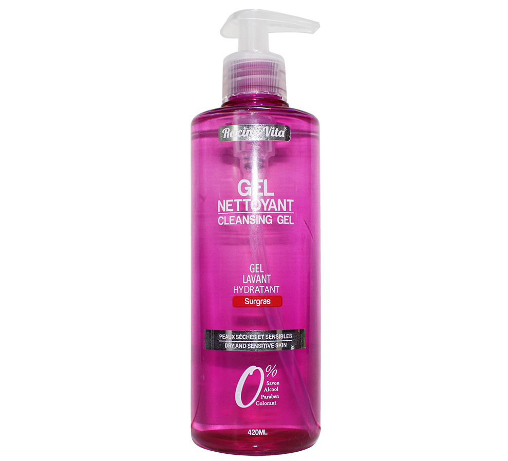 [6111255615889] RACINE VITA GEL NETTOYANT PEAUX SECHES ET SENSIBLES 420ML