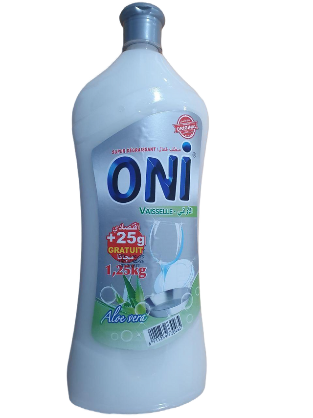 [6111259730465] ONI DEGRAISSANT VAISSELLE ALOE VERA 1.25 KG
