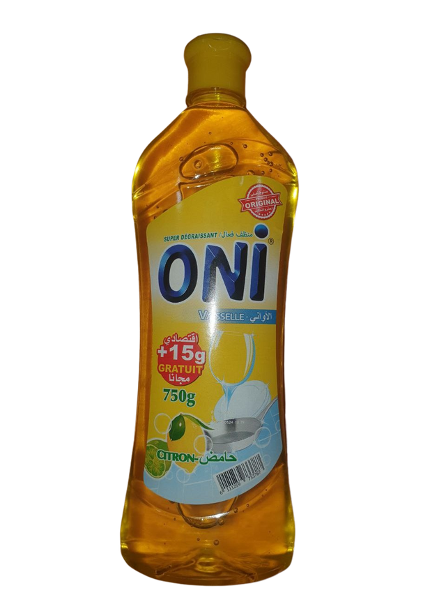 [6111259733787] ONI DEGRAISSANT VAISSELE LIQUIDE CITRON 750G