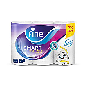 [6251001220193] FINE PAPIER TOILETTE JUMBO 6 ROULEAUX