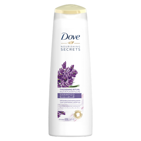 [6281006425385] DOVE SHAMPOO RITUEL EPAISSISSANT NOURISSSANT SECRETS LAVANDE 400ML