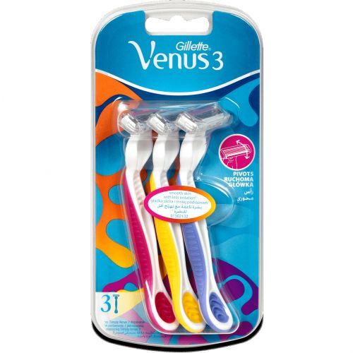 [7702018018116] GILLETTE VENUS 3 RASOIRS JETABLES 3 LAMES x3U