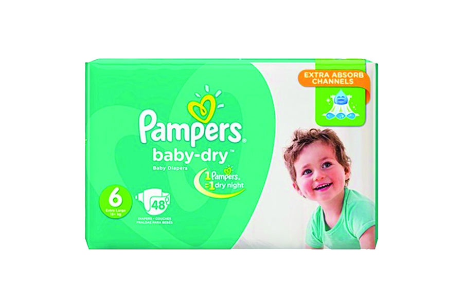 [8001090567895] PAMPERS COUCHE TAILLE 6 48 UNITÉS
