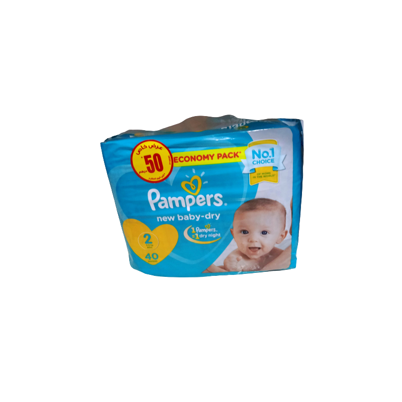 [8001841817217] PAMPERS BABY DRY TAILLE 2 40 UNITES