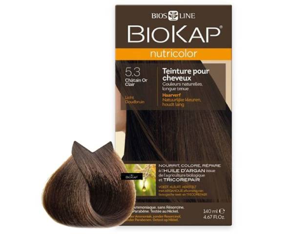 [8030243010285] BIOKAP NUTRICOLOR CHATAIN OR CLAIRE 140ML 